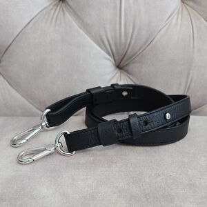 Pucci Bag's Strap Replacement, Black,  Adjustable with Silver Hardware, New